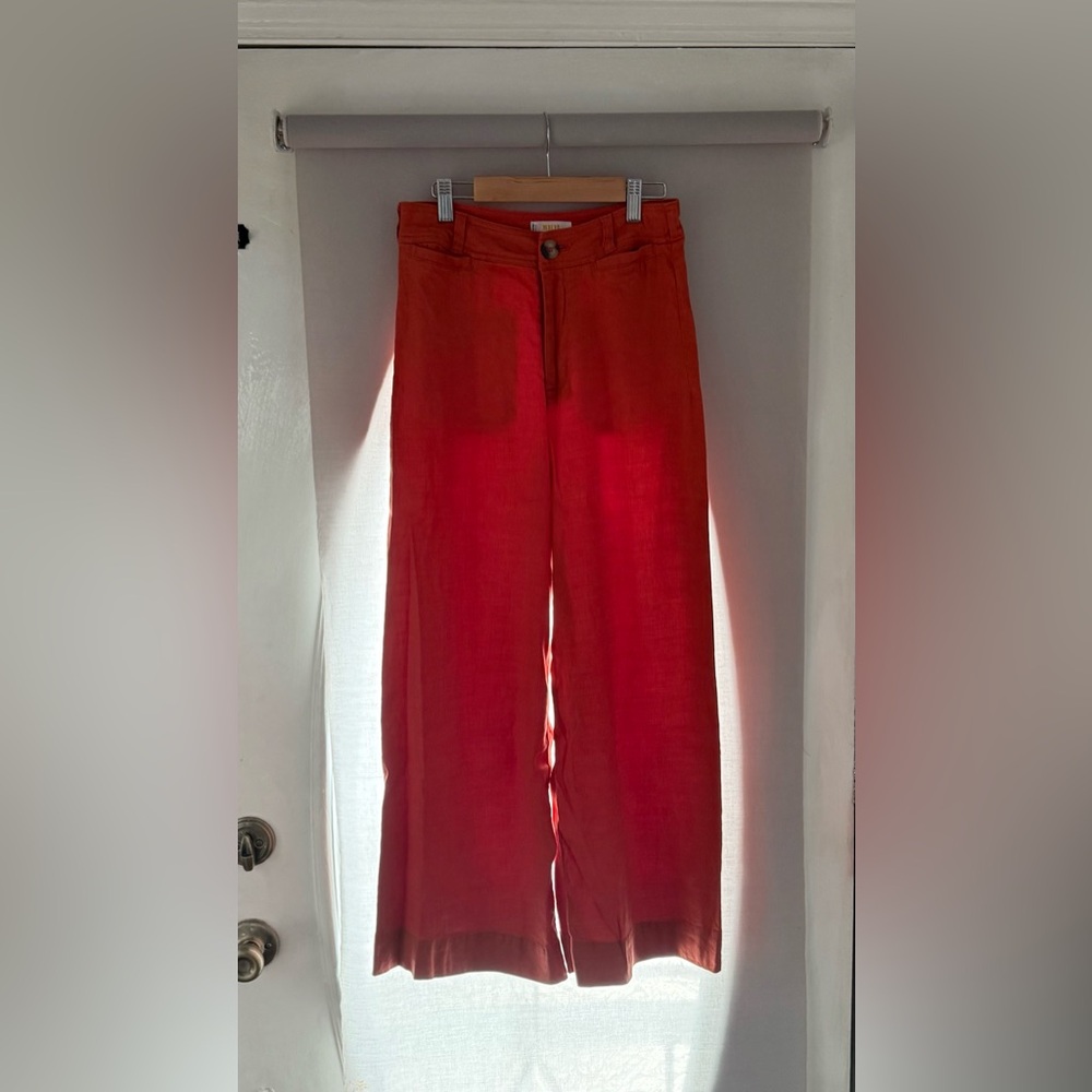 Maeve Orange Flare & Wide Leg Jeans